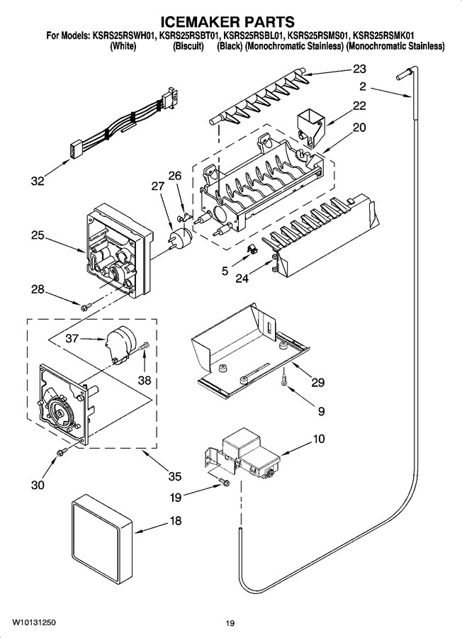 Diagram for KSRS25RSBT01