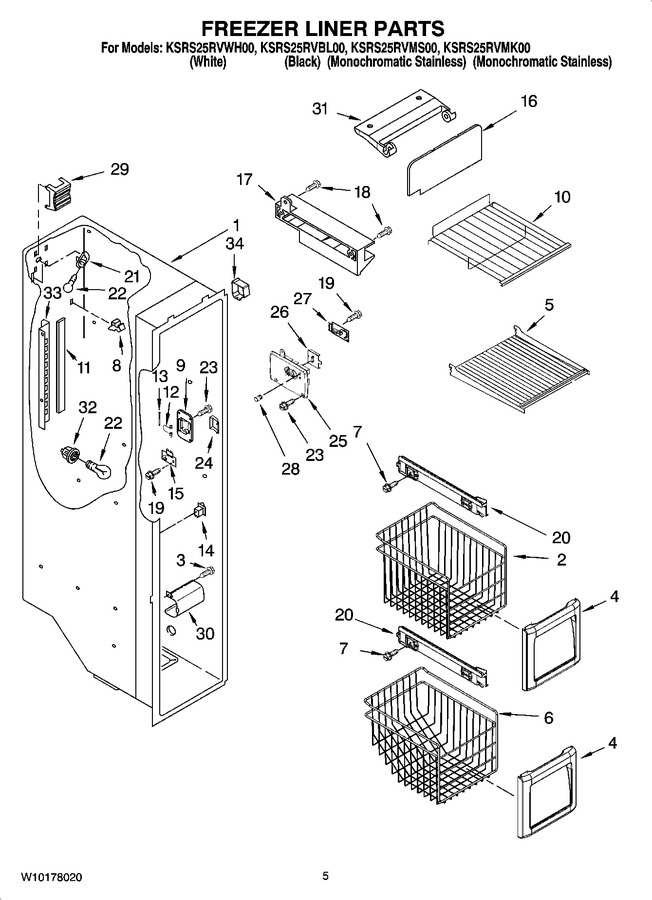 Diagram for KSRS25RVWH00