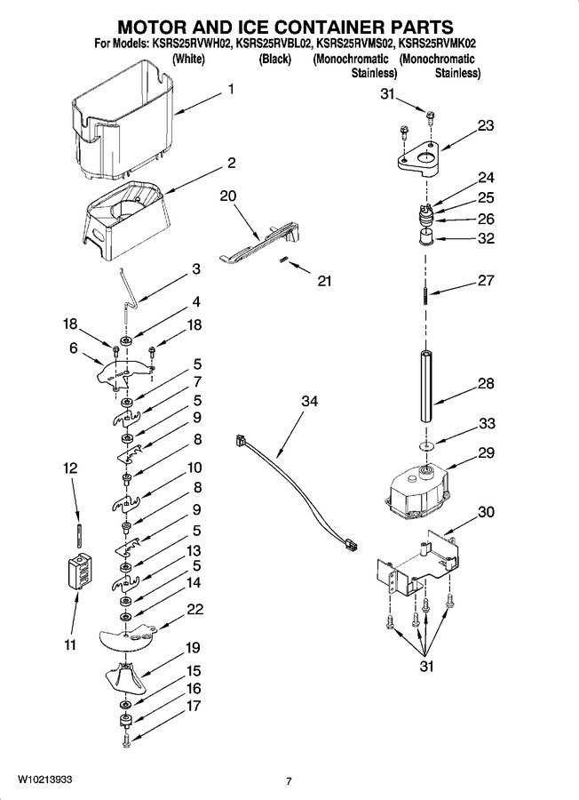 Diagram for KSRS25RVBL02