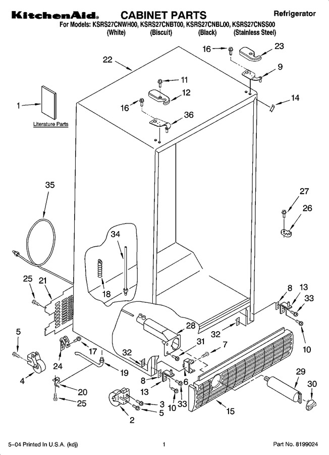 Diagram for KSRS27CNWH00