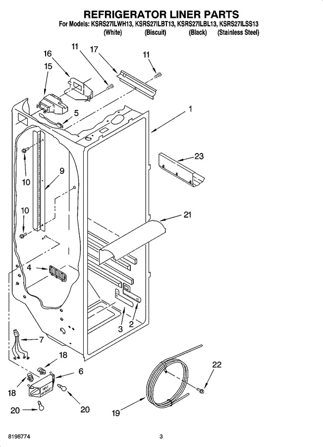 Diagram for KSRS27ILWH13