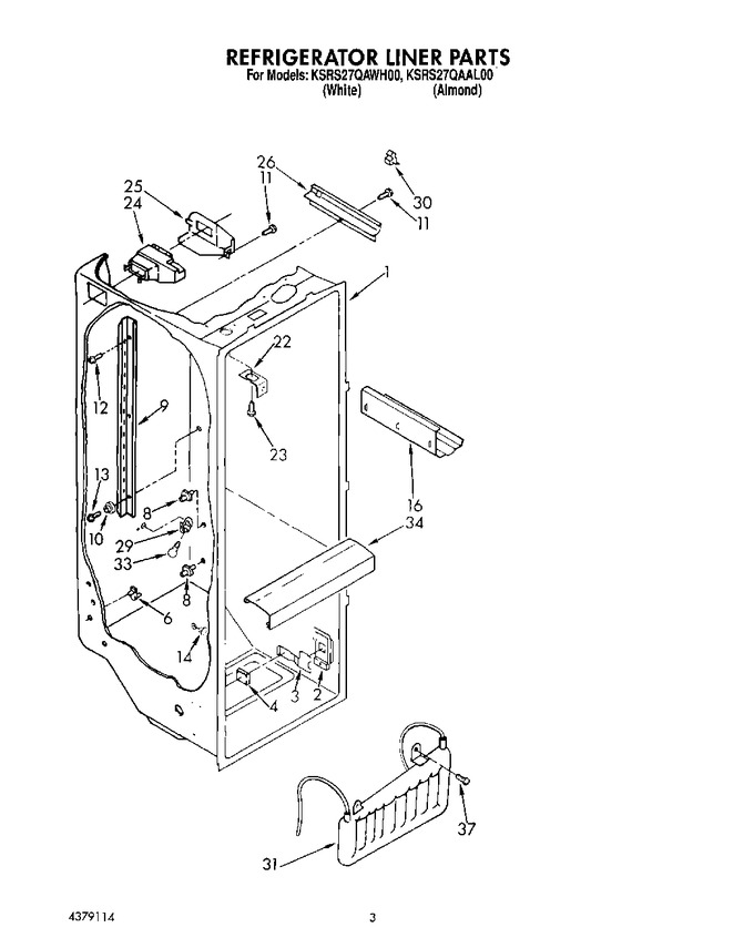 Diagram for KSRS27QAAL00