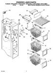 Diagram for 04 - Freezer Liner Parts