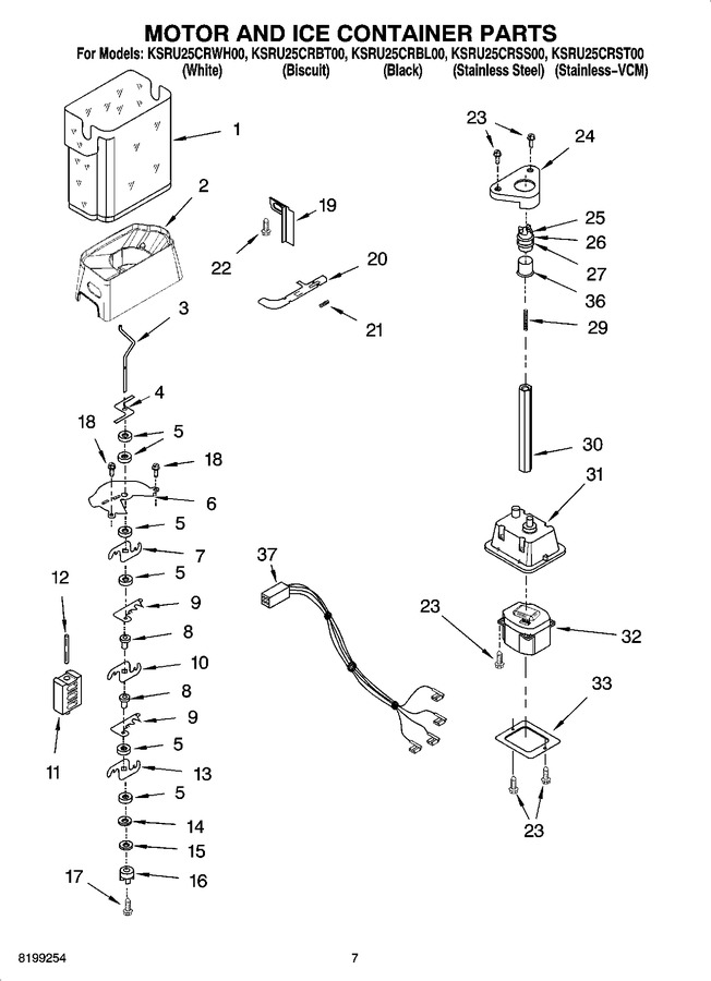 Diagram for KSRU25CRWH00