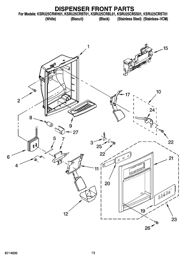 Diagram for KSRU25CRWH01