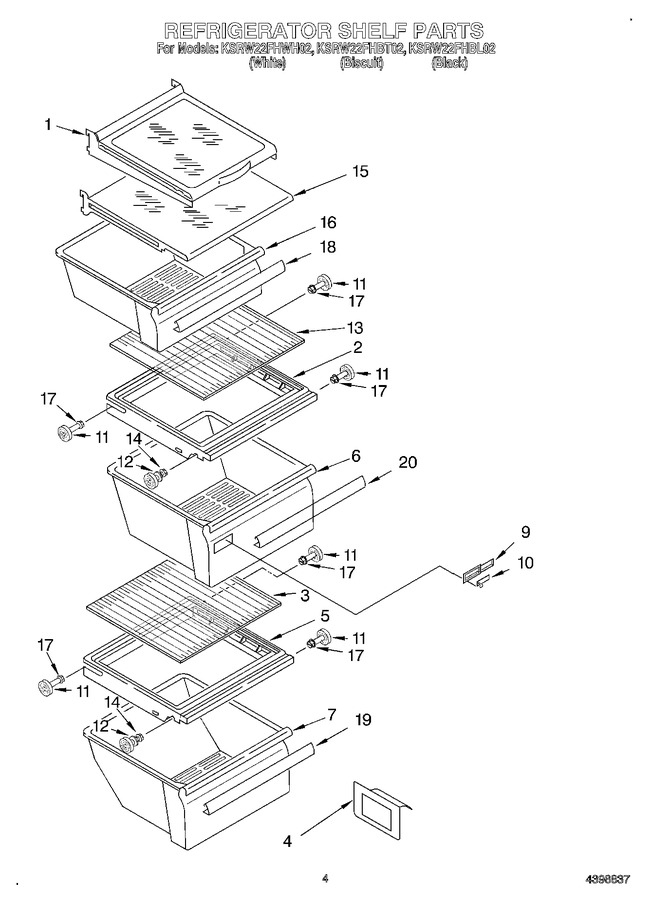 Diagram for KSRW22FHBL02