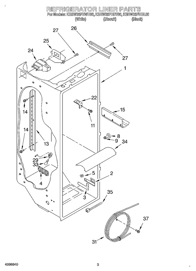 Diagram for KSRW25FHWH00