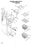 Diagram for 04 - Freezer Liner Parts