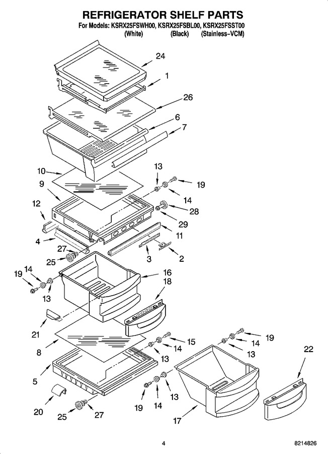 Diagram for KSRX25FSBL00