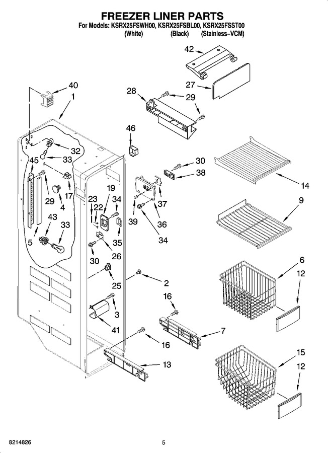 Diagram for KSRX25FSWH00