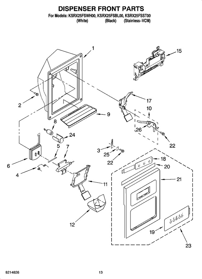 Diagram for KSRX25FSST00