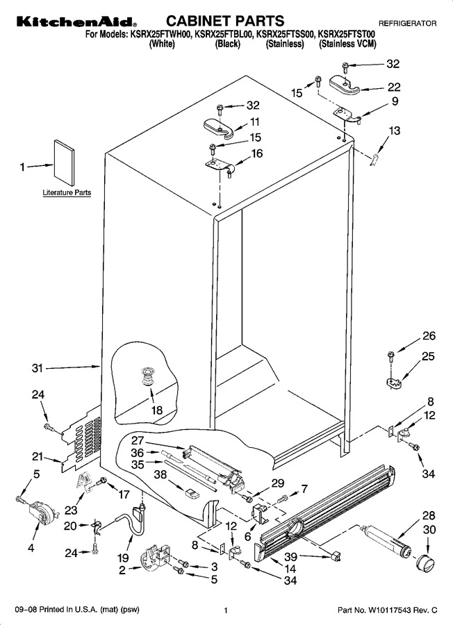 Diagram for KSRX25FTSS00