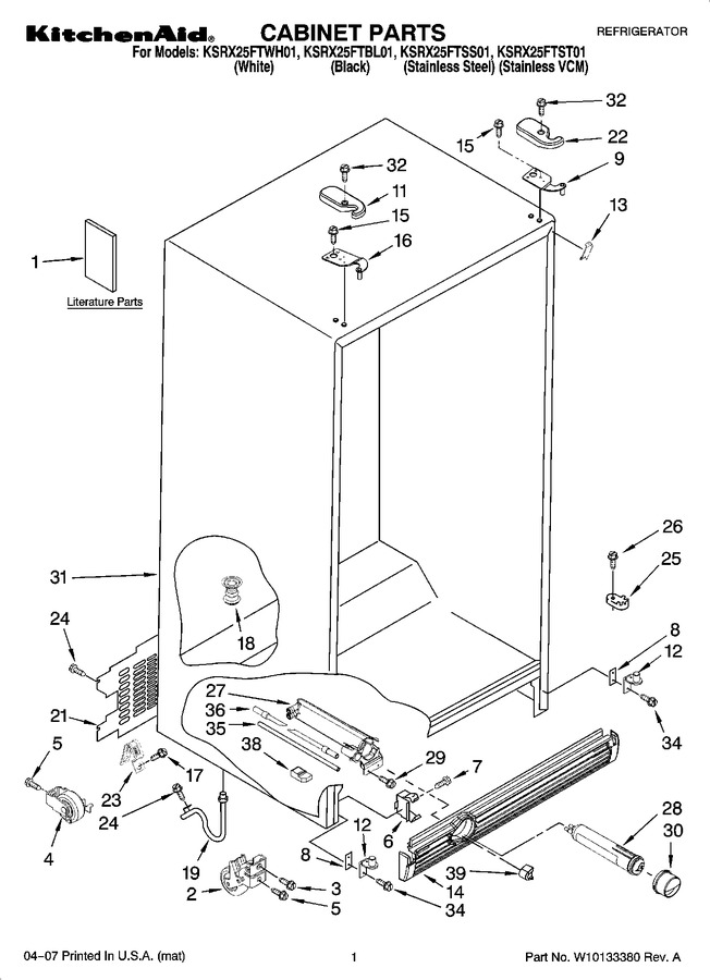 Diagram for KSRX25FTSS01