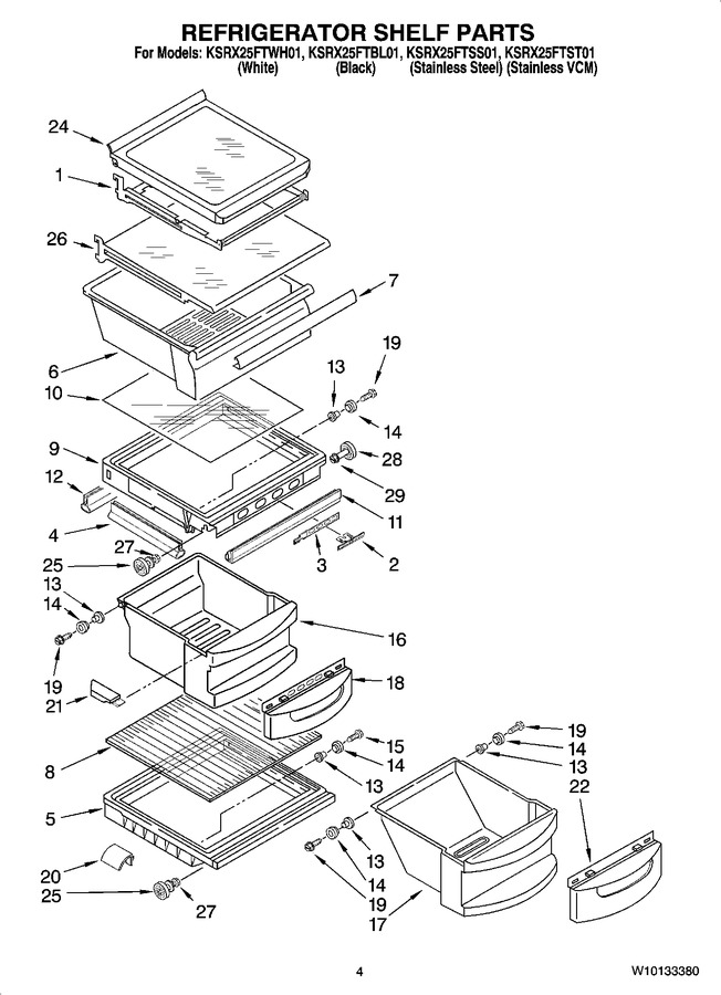 Diagram for KSRX25FTWH01