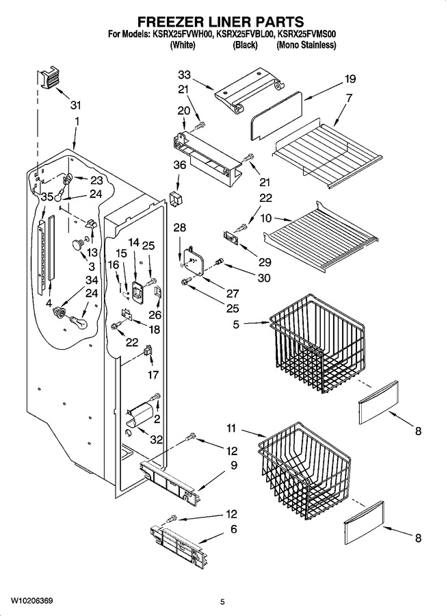 Diagram for KSRX25FVBL00