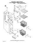 Diagram for 04 - Freezer Liner Parts