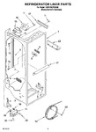 Diagram for 02 - Refrigerator Liner Parts