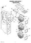 Diagram for 04 - Freezer Liner Parts