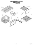 Diagram for 03 - Freezer Shelf Parts