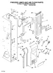 Diagram for 08 - Freezer Liner And Air Flow