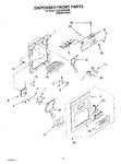 Diagram for 12 - Dispenser And Front Parts