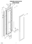 Diagram for 10 - Freezer Door Parts