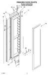 Diagram for 10 - Freezer Door Parts