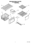 Diagram for 03 - Freezer Shelf Parts