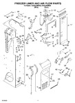 Diagram for 08 - Freezer Liner And Air Flow Parts