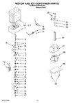 Diagram for 09 - Motor And Ice Container Parts