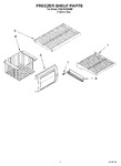 Diagram for 03 - Freezer Shelf Parts