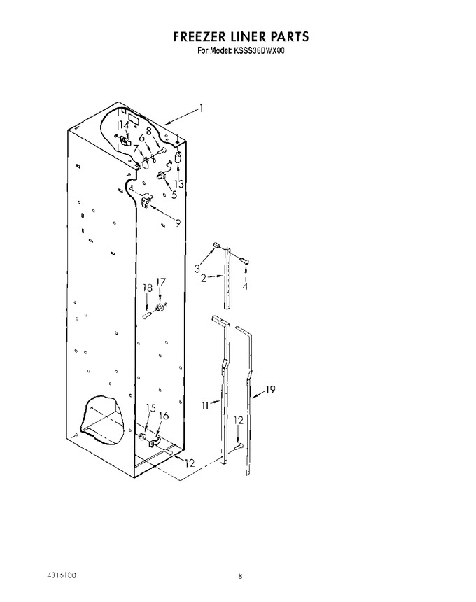 Diagram for KSSS36DWX00