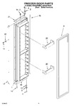 Diagram for 10 - Freezer Door Parts