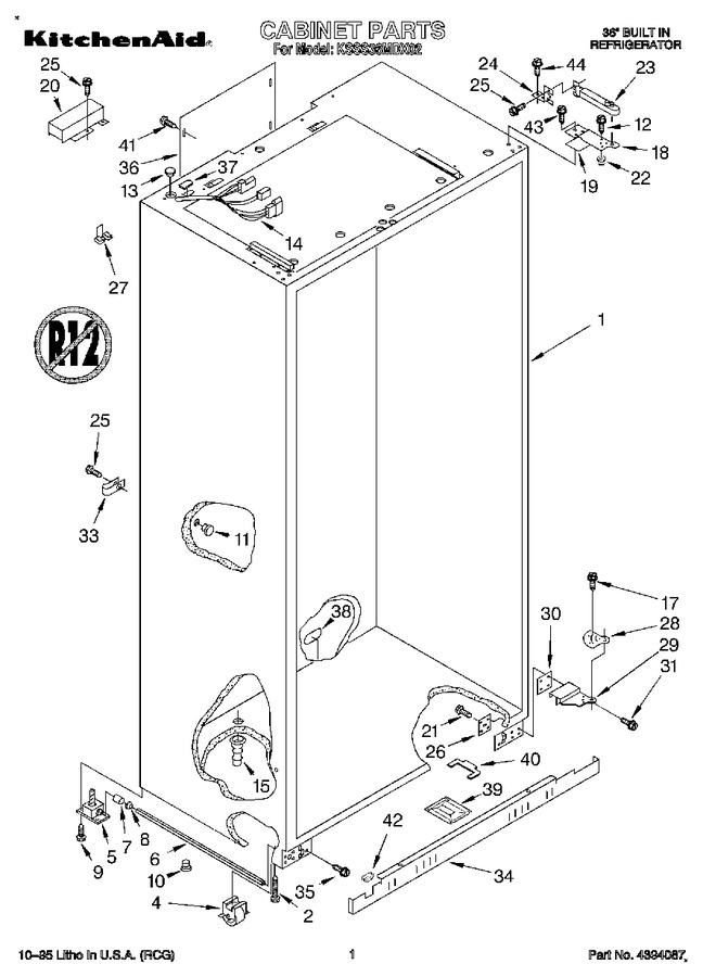 Diagram for KSSS36MDX02