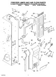 Diagram for 08 - Freezer Liner And Air Flow