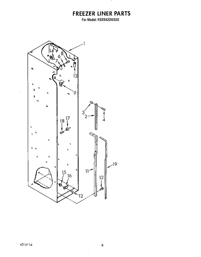 Diagram for KSSS42DWX00