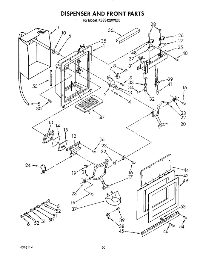 Diagram for KSSS42DWX00