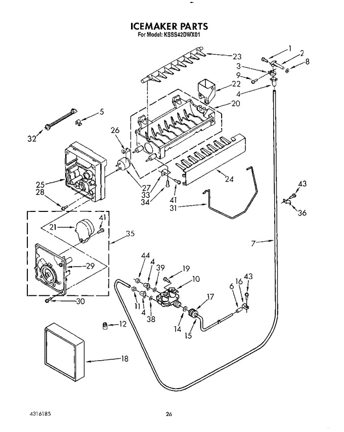 Diagram for KSSS42DWX01