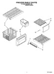 Diagram for 03 - Freezer Shelf Parts