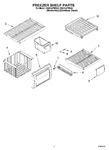 Diagram for 03 - Freezer Shelf Parts