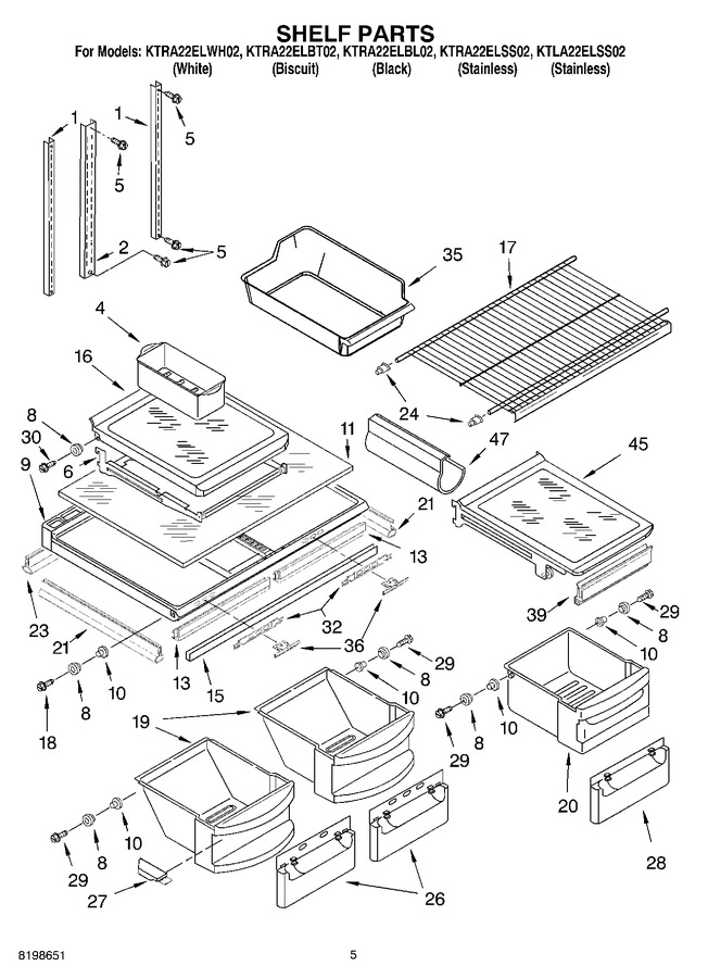 Diagram for KTRA22ELWH02