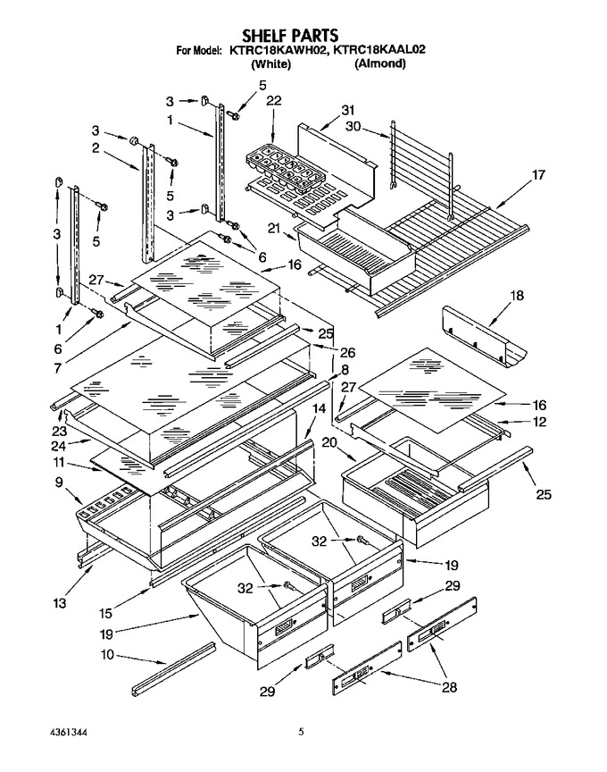 Diagram for KTRC18KAWH02