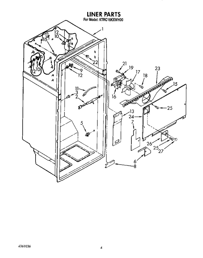 Diagram for KTRC18KXWH00