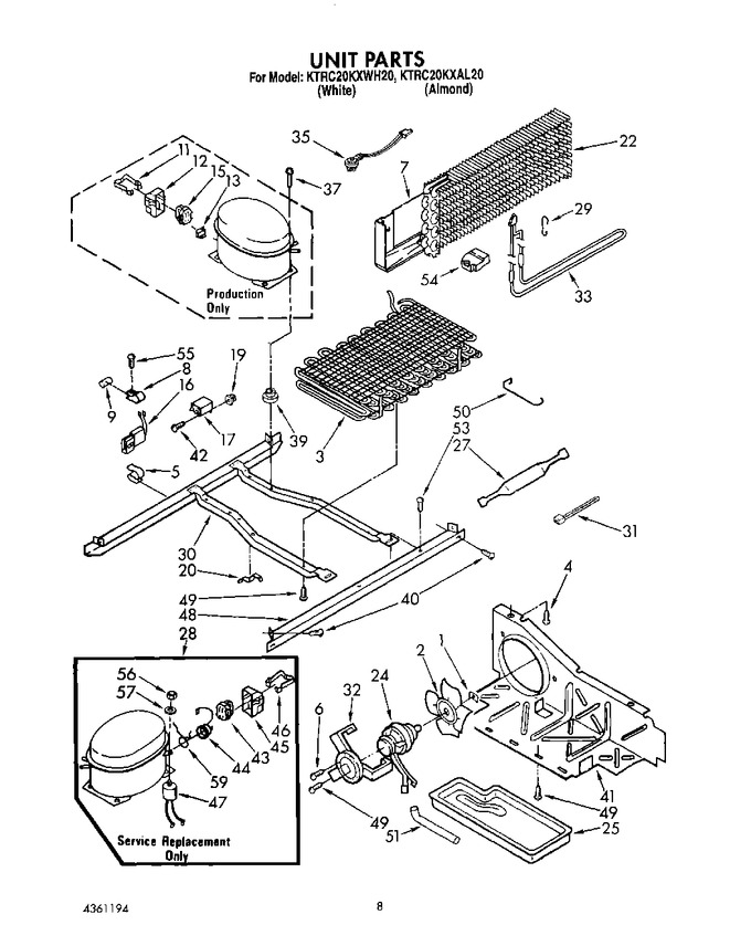 Diagram for KTRC20KXWH20