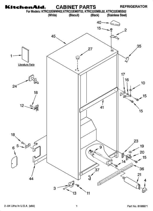 Diagram for KTRC22EMWH02