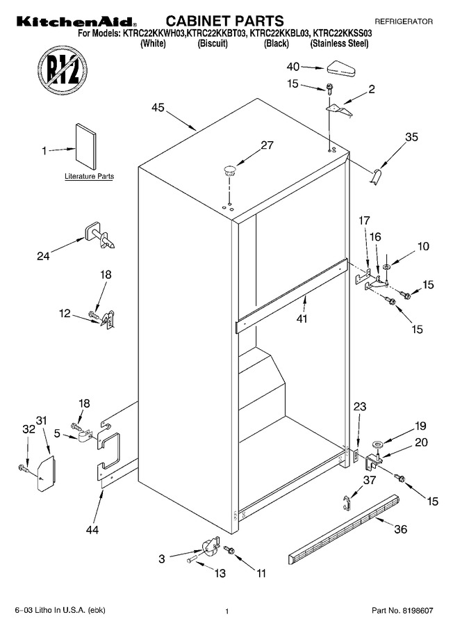 Diagram for KTRC22KKWH03