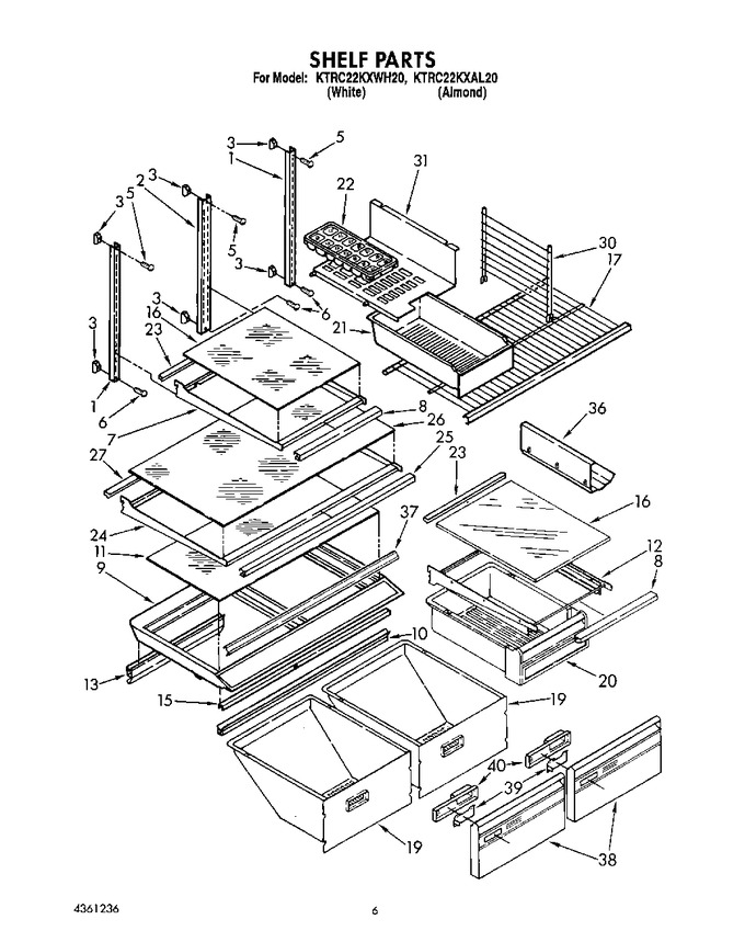 Diagram for KTRC22KXWH20