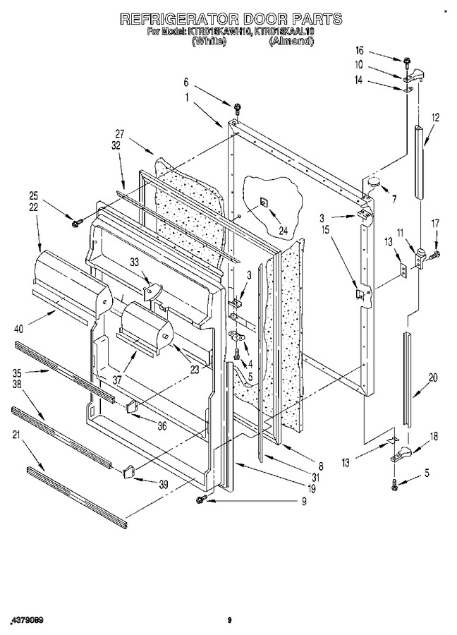 Diagram for KTRD18KAWH10