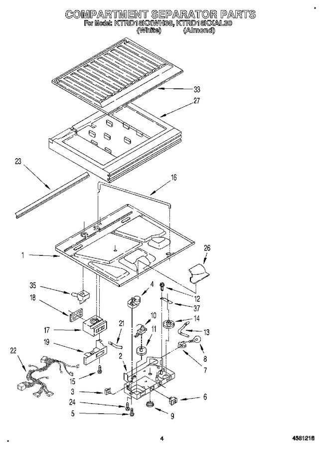 Diagram for KTRD18KXWH30