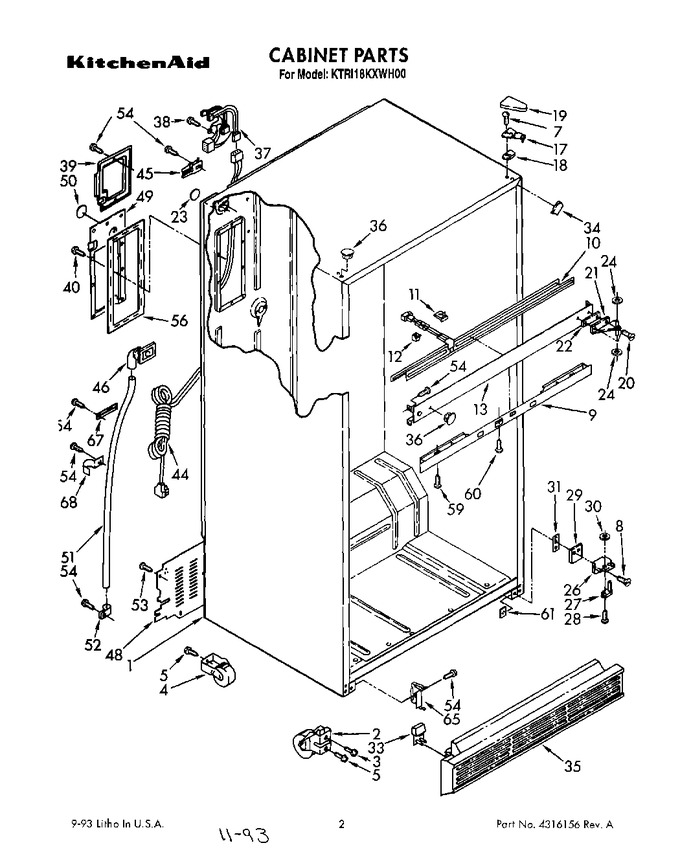 Diagram for KTRI18KXWH00